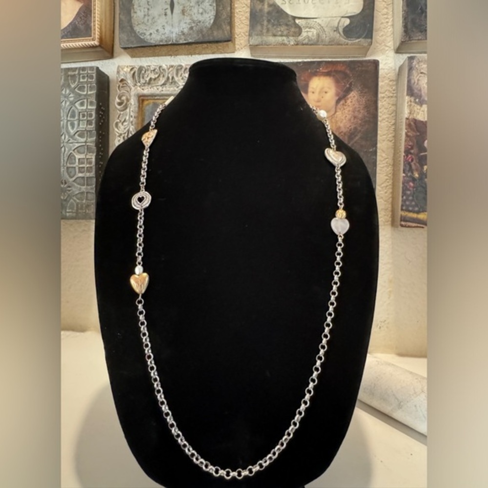 Chicos Heart Pendant Chain‎ Necklace